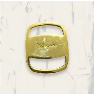 Salvatore Ferragamo Gold Plated Wide‎ Metal Buckle